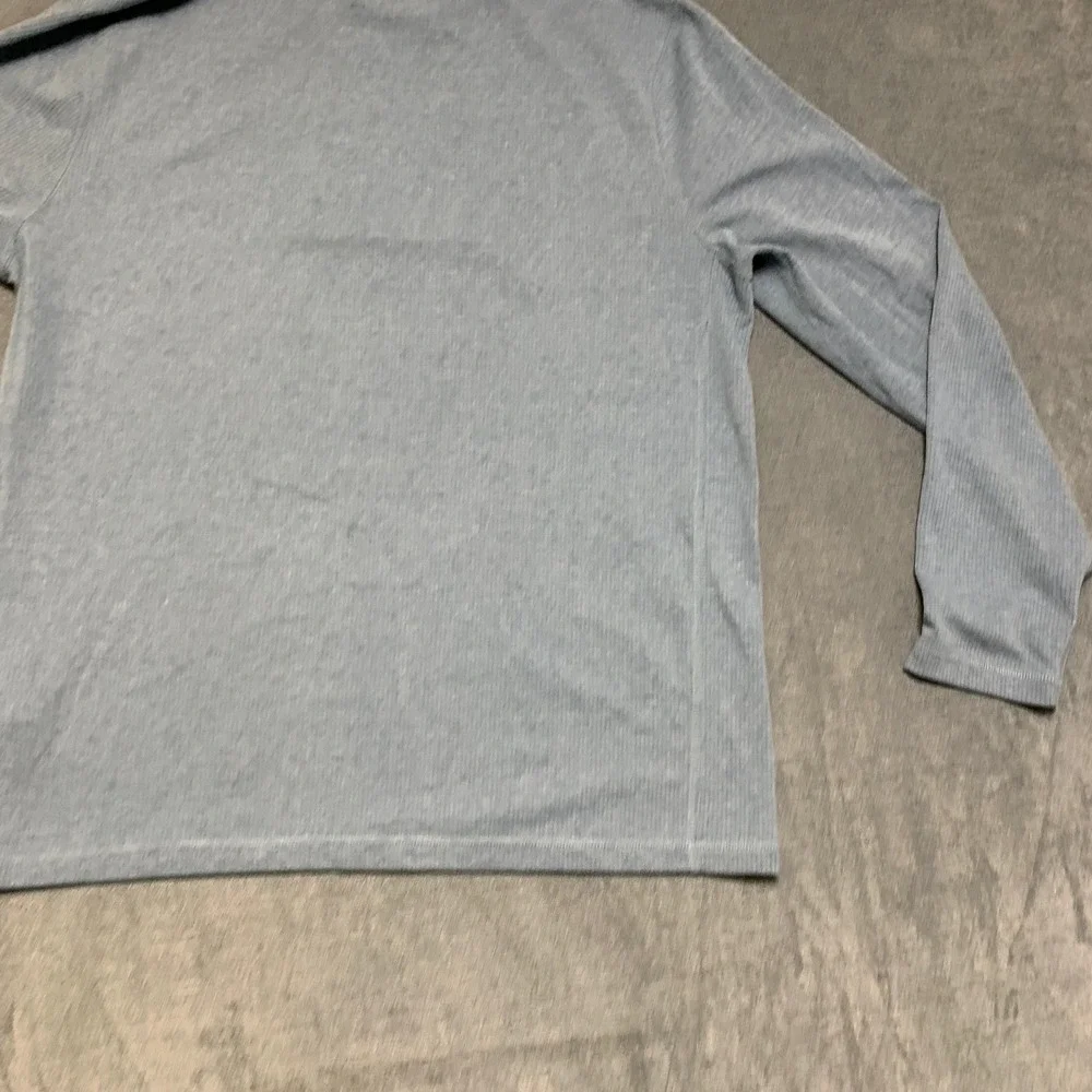 J.Crew Performance Sweater Men Large Blue Quarter Zip Pullover Outdoor Mock Neck